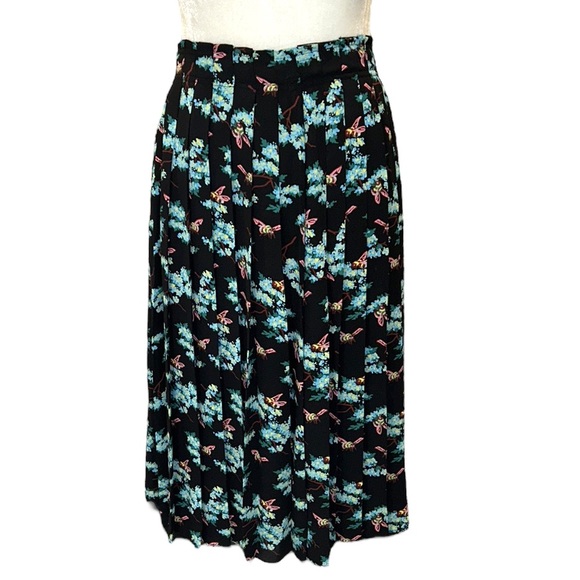 J. Crew Botanical Bees Pleated Midi Skirt - 4 - Picture 6 of 15